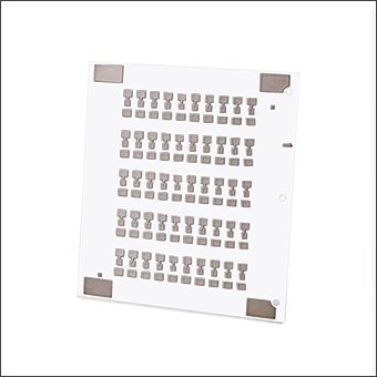 Silver-coated 96% alumina substrate