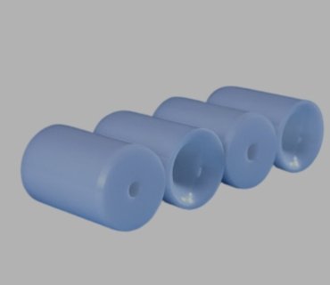glazed ceramic tube