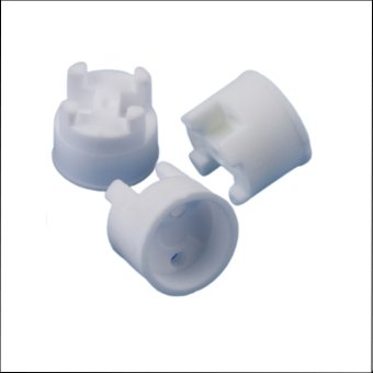 Bimetallic thermostat ceramic parts