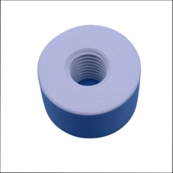 Boron nitride tube with internal thread