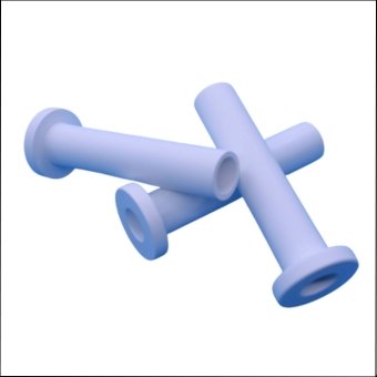 Boron Nitride Tubes with Flange