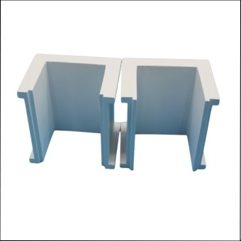 Square Semi-open Boron Nitride Tubes