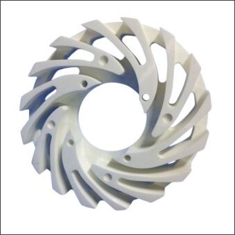 Ceramic Disc with Rotating Grooves