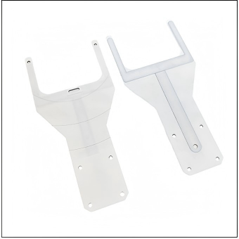 A robotic ceramic end effector for clean and static-safe wafer handling in automation.