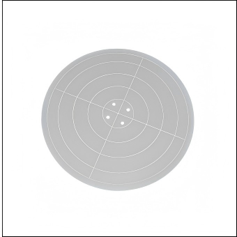 A precision ceramic vacuum chuck for flatness and thermal control in wafer processing.