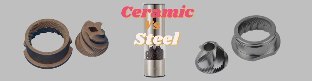 conical burr grinder ceramic vs steel