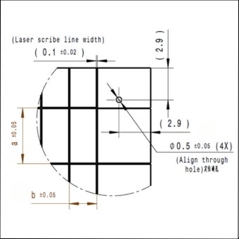 Partial view of ceramic substrate