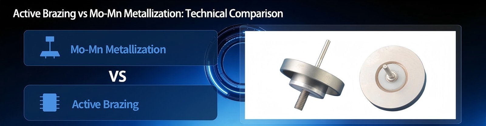 Active Brazing vs Mo-Mn Metallization
