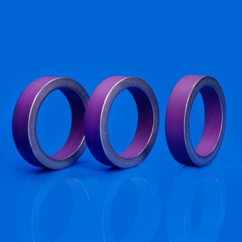 Pink metallized ceramic rings