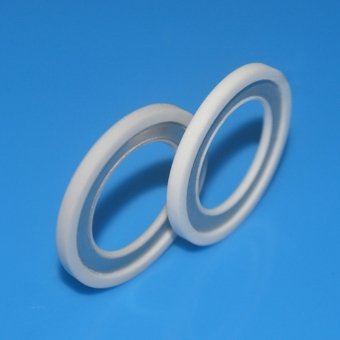 Grooved metallized ceramic rings