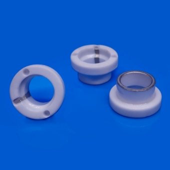 Stepped metallized ceramic rings