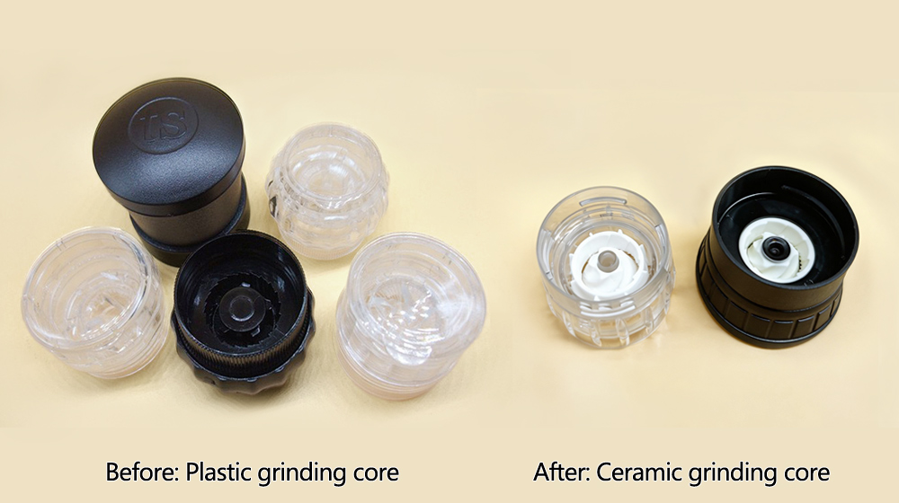 Assembled Ceramic Grinding Core with Caps