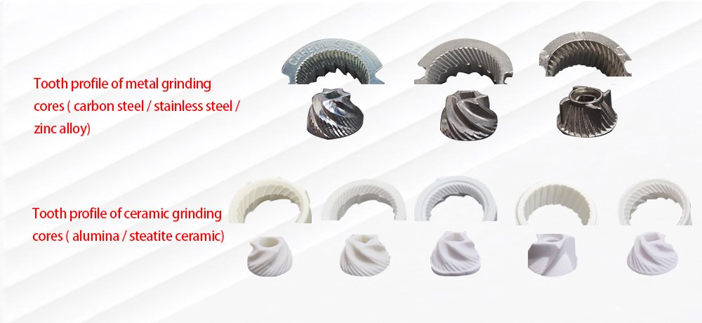 Tooth Profile Comparison Metal vs Ceramic Burr