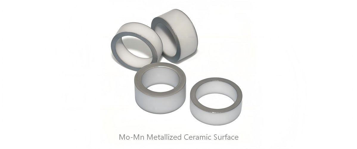 Mo-Mn Metallized Ceramic Surface