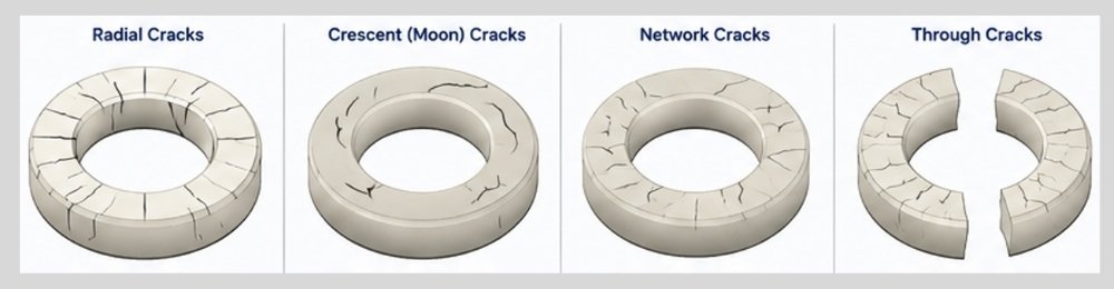 typical thermal crack patterns
