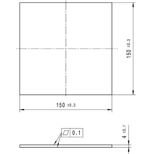 Alumina Setter Plate drawing