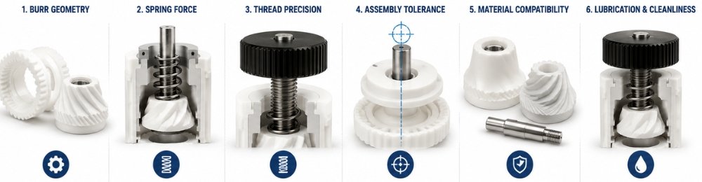 Design Considerations for ceramic Grinding Mechanism