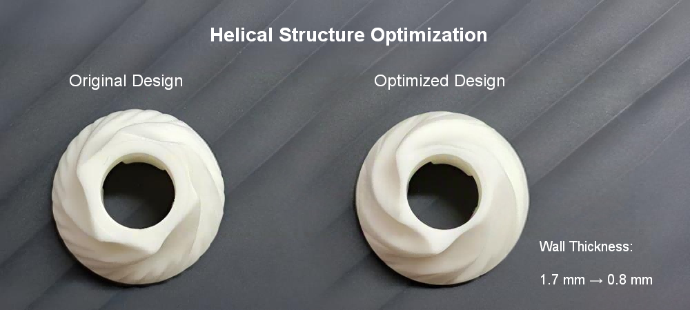 Optimized ceramic burr structure for improved grinding consistency
