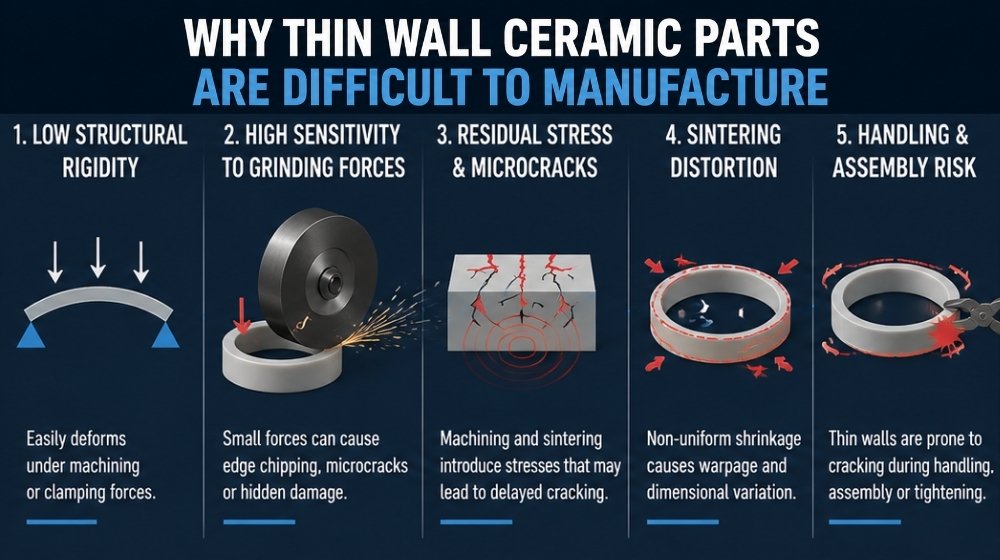 challenge for thin wall ceramic parts