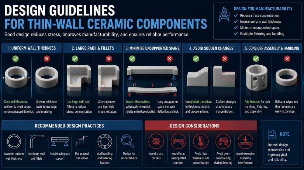 design guidelines for thin-wall ceramic components