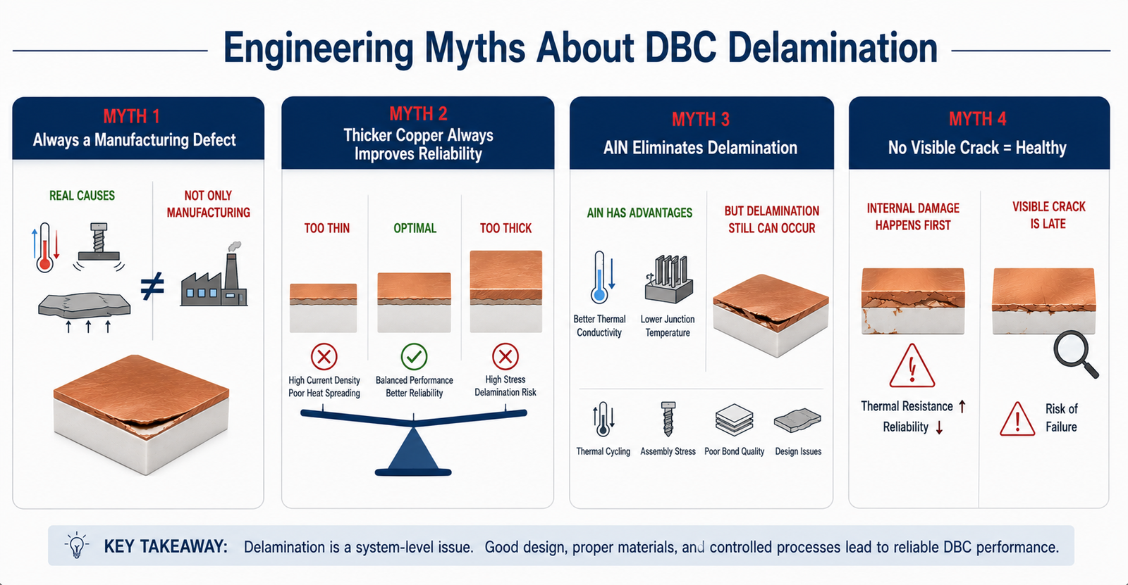 engineering myths about DBC delamination