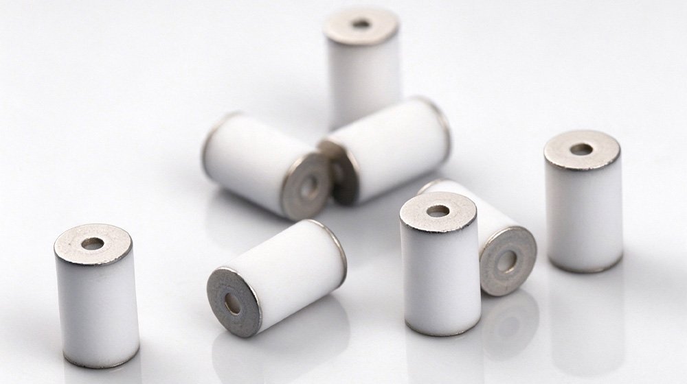 Metallized ceramic components with metallic surfaces